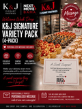 Welcome Week Drop: K & J Signature Variety Pack (4-Pack)  + Personalized Message